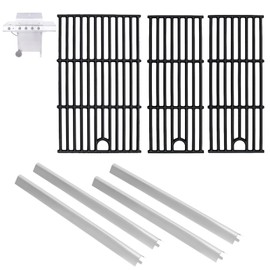 BBQration Grill Parts for Charbroil Performance 4 Burner 463352521 463354021 463365021 463365522 Cooking Grate & Heat Plate Charbroil Grill Replacement Parts 463366022 G426-0004-W1 G426-0005-W1