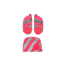 ergobag Visibility set with reflective strips, visibility set with reflective strips, pack cubo and cubo light purchased after July 2019, set of 3, pink (pink), Sports