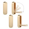 Dntorx Folding Wall Hooks, 4 Pcs Foldable Gold Coat Hooks
