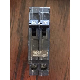 Challenger Crouse-Hinds or Challenger A250 2 Pole 50 Amp 50A Type A Breaker w/Hooks NEW NOS