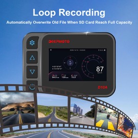 Motorcycle Dash Cam with 1080P Dual HD Camera, Waterproof and 3" IPS Screen Driving Recorder of DeepMoto D10A, Built in GPS WiFi, with Loop Recording and Parking Guard Function