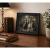 DULASI Framed Witch Wall Art, Moonlit Forest Witch Gathering Painting