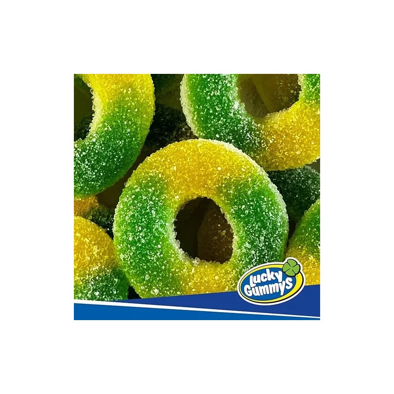Gomitas Lucky Gummys Aros De Manzana 1 Kg Dulces