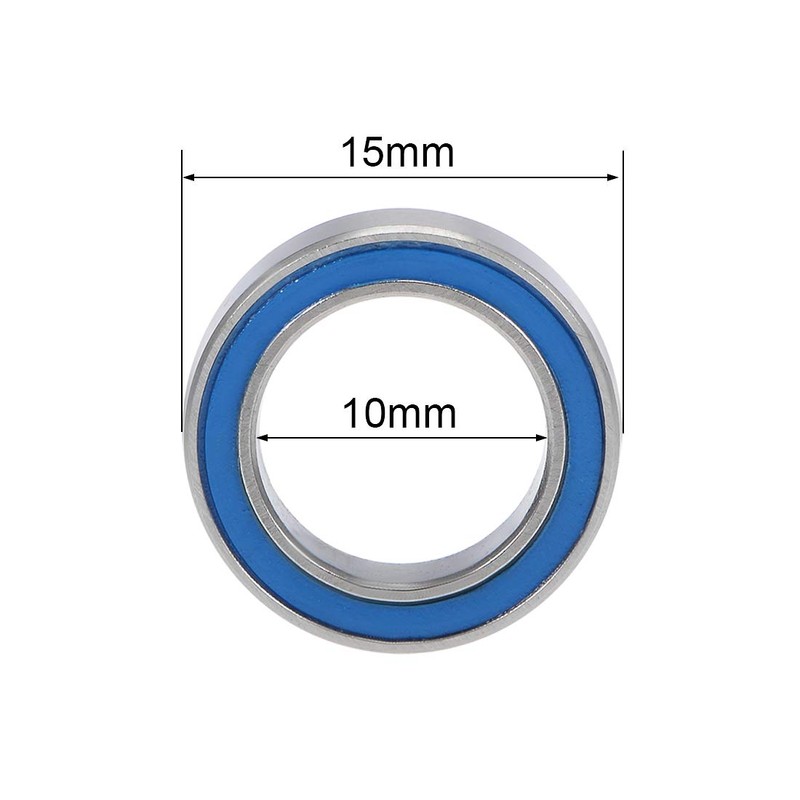 sourcing map 6700-2RS Deep Groove Ball Bearings Z2 10mm x