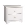 Sonoma 2-Drawer Nightstand, White