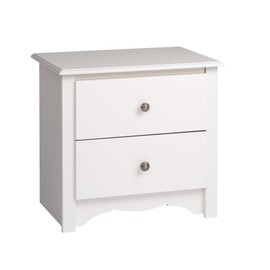 Sonoma 2-Drawer Nightstand, White