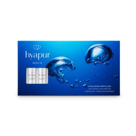 hyapur Hyaluronic ampoules 7 x 1.5 ml with highly concentrated hyaluronic acid for plump and firmer looking skin, for face, neck and décolleté