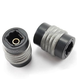 CablesOnline Toslink Digital Optical Female to Female Coupler, Gender Changer (2-PACK) (GC-TT1-2)