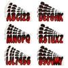 Hardline Products Hardline Products Series 200 Factory Matched 3-Inch Boat & PWC Registration Number Kit, Red/Black - REBKG200