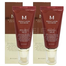 Missha M Perfect Cover BB Cream 50ml No. 21 x 2 / 미샤 M 퍼펙트 커버 비비크림 50ml 21호 X 2개