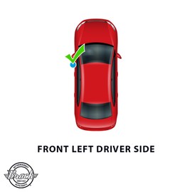 Brock Aftermarket Replacement Part Driver Side Mirror Cover Paint to Match Black with Signal Compatible with 2014-2019 Toyota Corolla