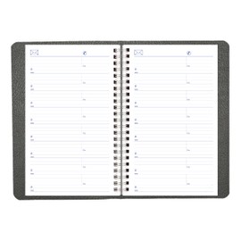 Blueline® 2026 Net Zero Carbon™ Daily/Monthly Planner, Appointment Book, 12 Months, January to December, Twin-Wire Binding, 8" x 5", Black, Bilingual (C810.81BT-26)