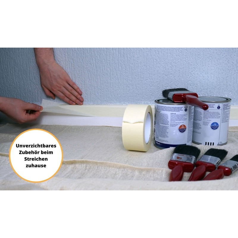 Gocableties Crepe Tape, Premium Painter's Tape for Painting and Decorating,