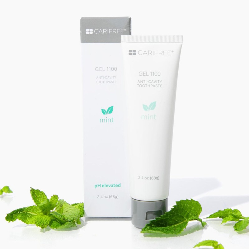 CariFree Gel 1100 (Mint) Anti-Cavity Fluoride Toothpaste with Nano Hydroxyapatite,