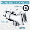 BRIGHT SHOWERS All Metal Handheld Shower Head Holder, Adjustable Shower