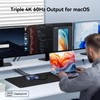 USB-C to Triple Laptop Docking Stations – 4K 60Hz DisplayLink