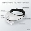 LED Headband Magnifier for Precision Work – 5 Magnification Levels