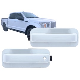 APA Replacement White Exterior Door Handle for 2015-2020 F150 2017-2020 Super Duty Front Pair Driver and Passenger Side