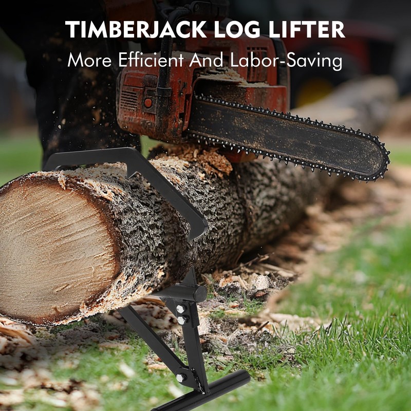 FAHKNS 50.8" Long Handle Log Lifter, Ups to 25" in