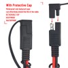 WMYCONGCONG 3 PCS 14AWG SAE Extension Cable with Cap SAE