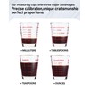 Shot Glasses Measuring Cup Set 2PACK Espresso Shot Glasses Liquid