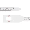 sourcing map 2Pcs Head Circumference Tape 24"(60cm) Plastic Measuring Rule