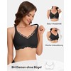 SHARICCA Smooth Bra Women's Without Underwire Deep V-Neck Push Up
