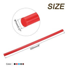 sourcing map 30pcs Mini Hot Glue Gun Sticks 0.27-inchx8-inch High Sticky Small Hot Glue Sticks, 6 Colors