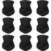 Sun Protection Face Mask Neck Gaiter - 9 Pack Breathable