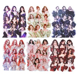 AuriicLeaf Elegant Girl PET Sticker Set, 120PCS Vintage Fashion Girl Stickers with Silver Accents for Scrapbooking Journaling DIY Crafts Art Supplies