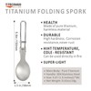 TITECOUGO Ultralight Foldable Cutlery Outdoor Camping Folding Titanium Spoon(18g)
