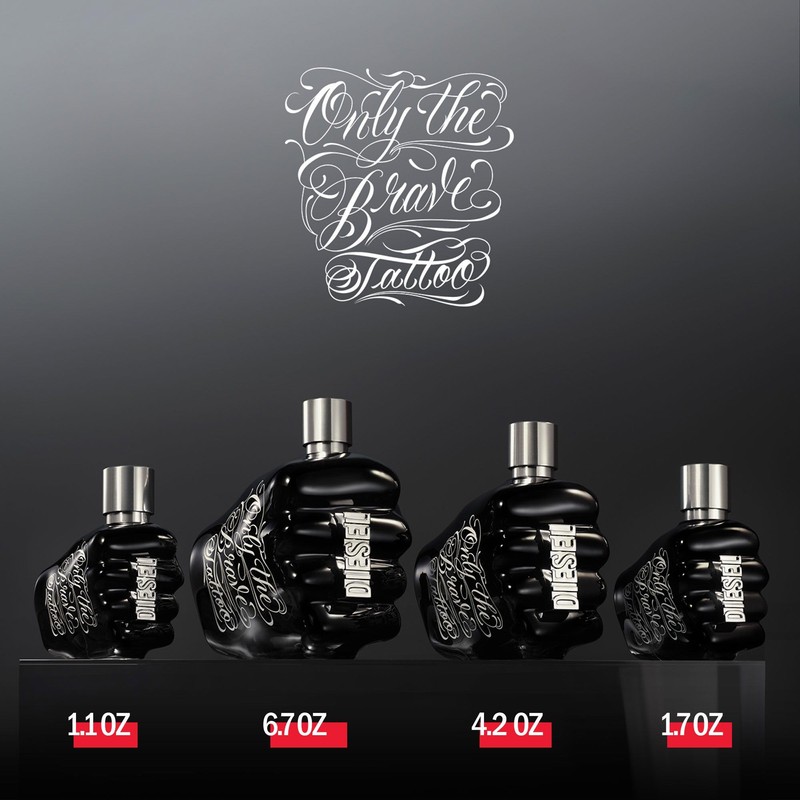 Diesel Only The Brave Tattoo, Eau de Toilette for Men,