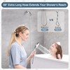 BRIGHT SHOWERS High Pressure Shower Head with Handheld, 9 Spray