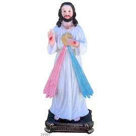 BHEII - Divine Mercy 8" Tall/El Senor de la Misericordia Statue New Polyresin-