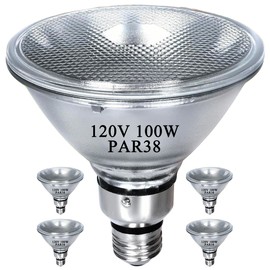 PAR38 Halogen Flood Light Bulbs 100W 120V, E26 Base, 2700K Warm White Light for Indoor and Outdoor 4Pack