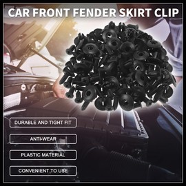 Hihaha Car Front Fender Skirt Clip for Kia Soul 1.6L 2.0L 2010-2019 Durable No.8659028000 | Bumper Push Type Plastic Retainer Rivets Black 50 Pcs Durable Material