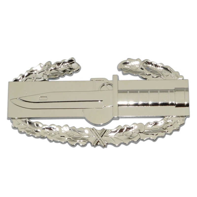 Army Combat Action Metal Decal Auto Emblem