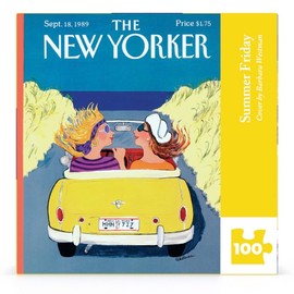 New York Puzzle Company - New Yorker Summer Friday Mini - 100 Piece Jigsaw Puzzle for Adults by Barbara Westman