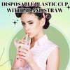 Jingmore 50 Sets Snack and Drink Cup, Disposable Clear Plastic