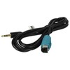 vhbw AUX Audio Adapter Cable Car Radio (120 cm) Compatible