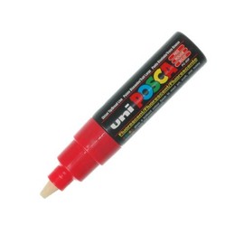 Uni Pc-8K Posca Marker Fl Red