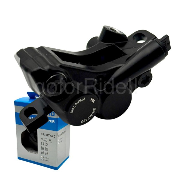 SHIMANO Disc Brake Caliper BR-MT420 4-Piston Post Mount Resin Pad