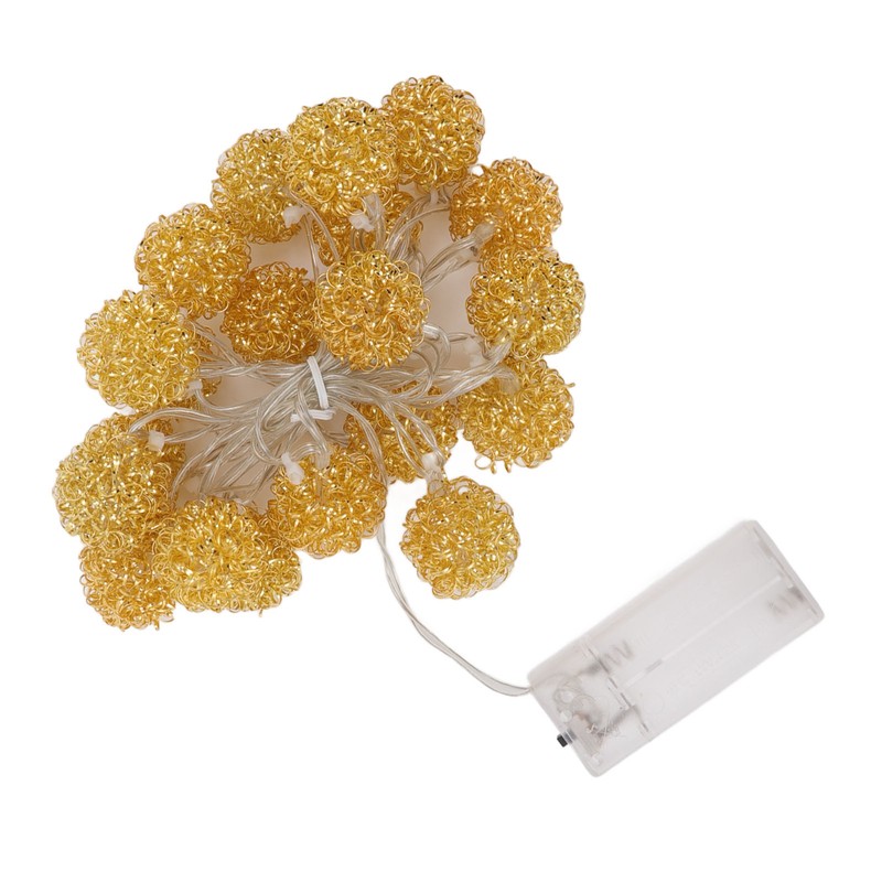 LED Light String Innovative Iron Wire Round Ball String Lights