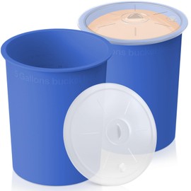 4 PCS 5 Gallon Bucket Liner with Lid for Concrete Mix and Thinset – Easy to Clean, Extra Durable Food Grade Buckets Liners with Lids for Easy Carrying Multi-Use and Store