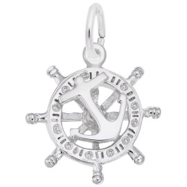 Rembrandt Sterling Silver Wheel & Anchor Charm by Rembrandt