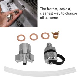 FENX Jimdarnyz78h1ivkqe-12 Stainless Steel & Rubber Oil Drain Valve, 2-Port, M12-1.25, M14, Drain Hose Attachment, Recommended for 4959167051