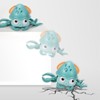 Kids Crawling Octopus Toy Light Up Moving Clockwork Cartoon Animal