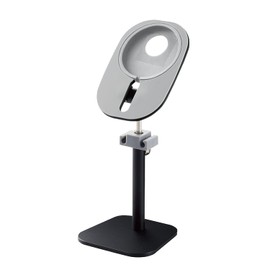 Elecom AMS-DSCHARMBK MagSafe Charger Stand, Telescopic Arm Tabletop Stand, Free Angle, Black