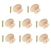 TERF® Traditional Unlacquered Pine Wooden Cupboard Cabinet Door Knob 50mm