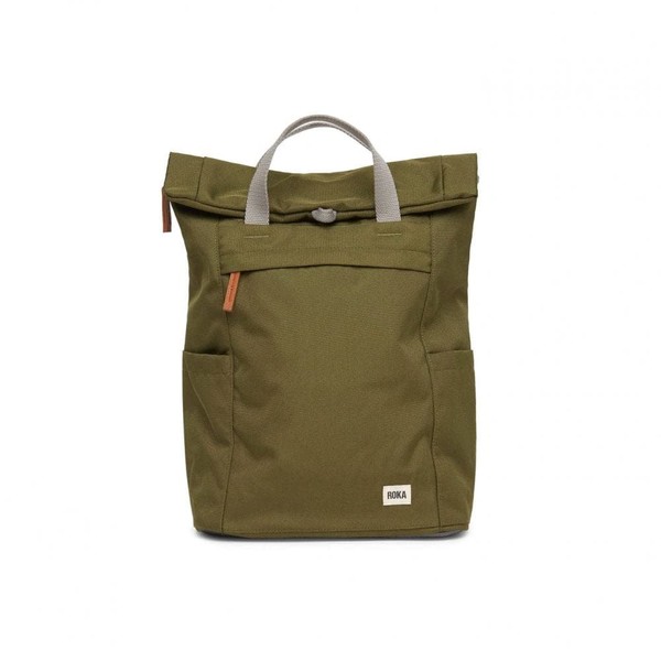 Roka London Finchley A Large Sustainable Canvas Moss Moss Large